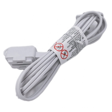 NEMA 1-15P to NEMA 1-15R Indoor White Extension Cord